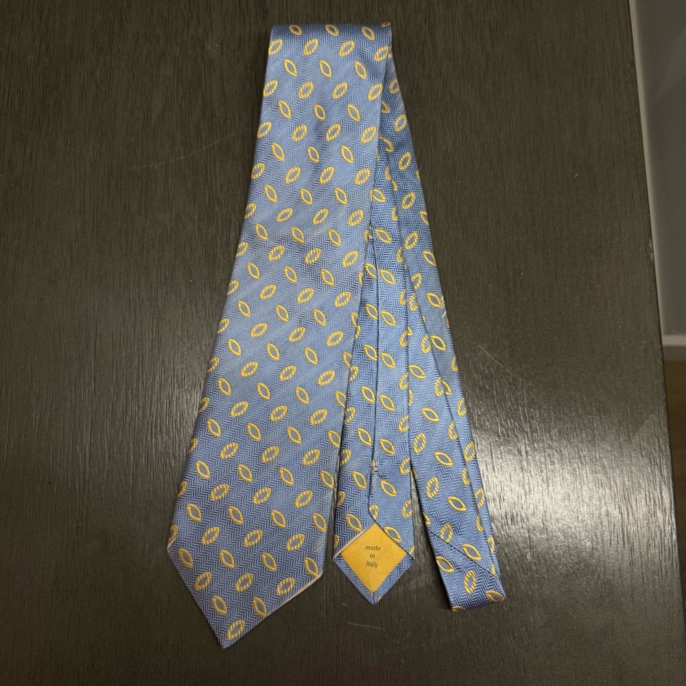 Timo Cojuna Blue and Yellow Men's Tie